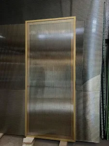 Профиль рамочный алюминиевый на фасады (Золото) 6м