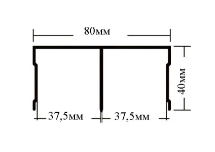 Верхняя направляющая для шкаф купе