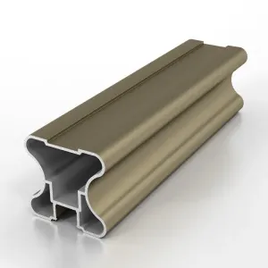 Вертикальный профиль для шкафа купе Ручка симметричная Н-образная (Черный, Серебро, Золото)