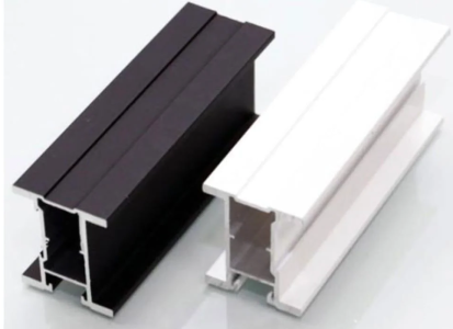 Вертикальный профиль для шкафа купе Н-образная (Черный, Серебро, Золото) 6м